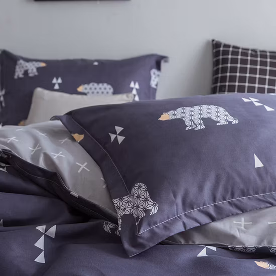 新しいデザイン 80GSM 分散プリント ポリエステル ベッドシーツ掛け布団布団カバー