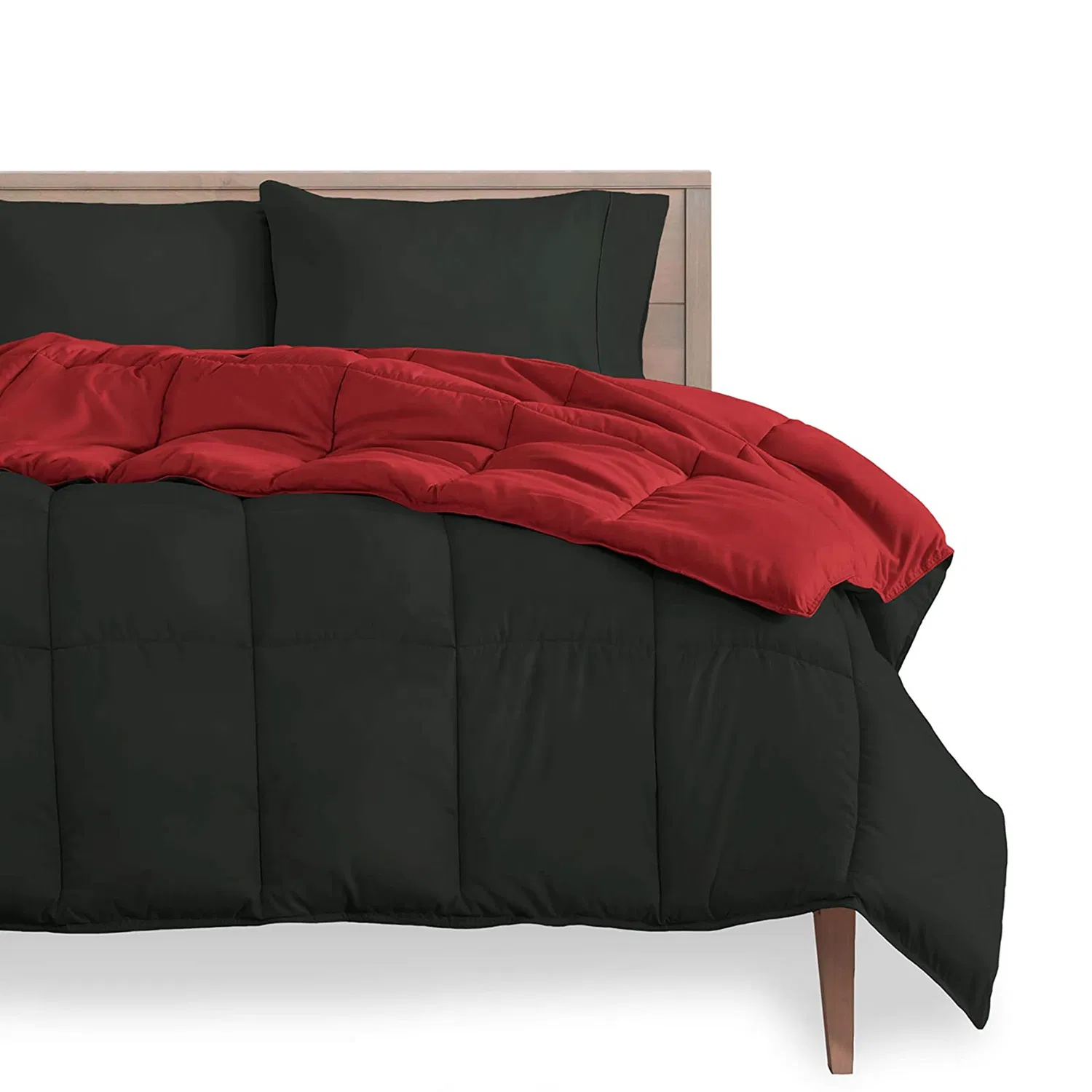 カスタムマイクロファイバー充填ホワイトキングサイズ100%ポリエステル生地ホテル冬のキルト